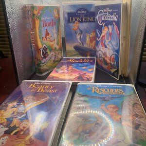 Lot of 6 Walt Disney The Classics Disney VHS Tapes SELLING AS IS